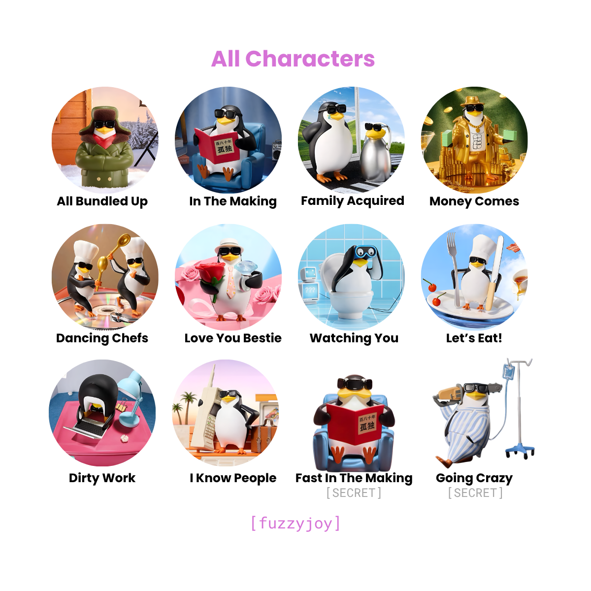William Tell Penguin Series Figures Blind Box