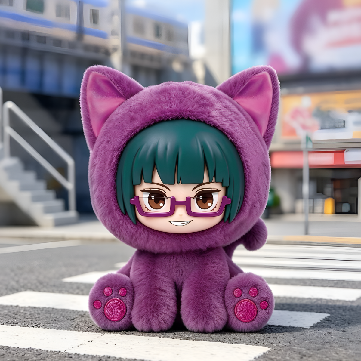 Jujutsu Kaisen Sitting Cat Party Series Plush Charm Blind Box