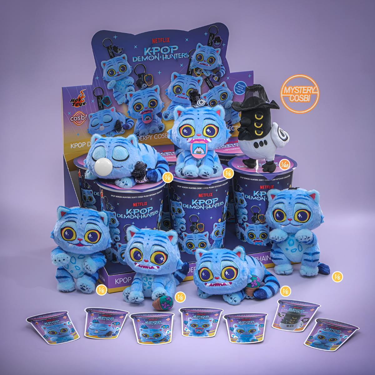 Kpop Demon Hunters Derpy Cosbi Plush Keychain Collection