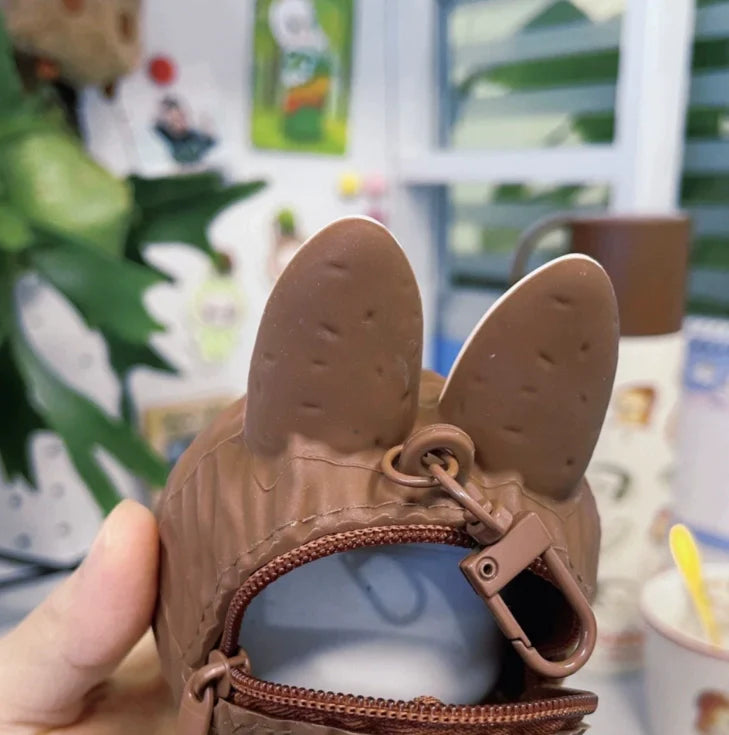 LABUBU Originals Brown Silicone Earphone Bag
