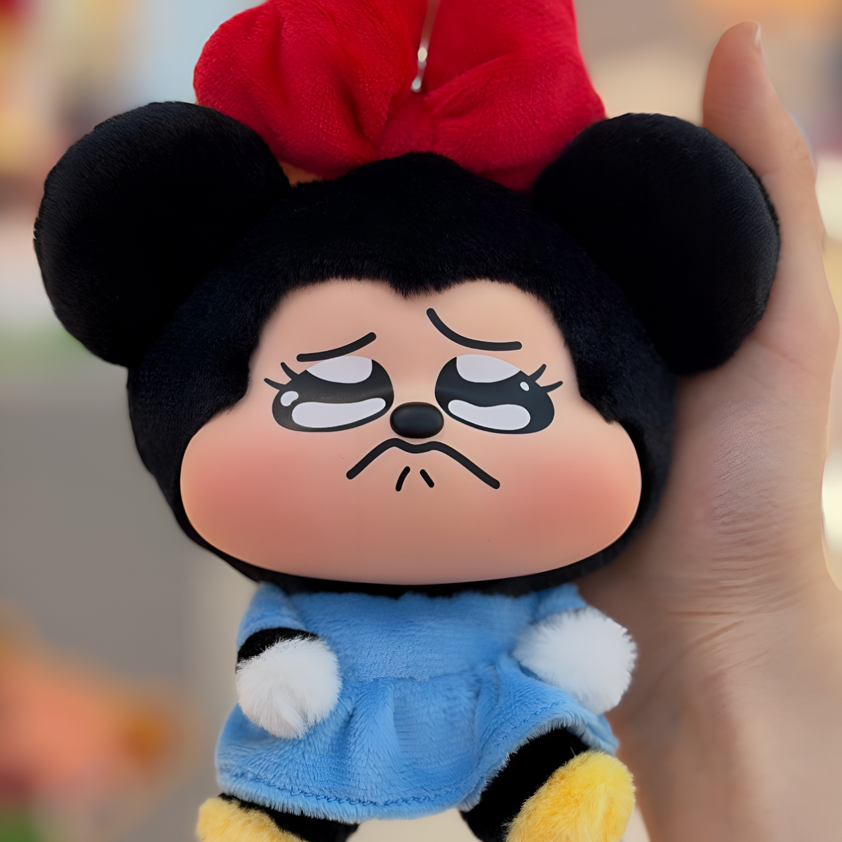 Disney Mickey & Minnie Pouty Series Plush Charm Blind Box