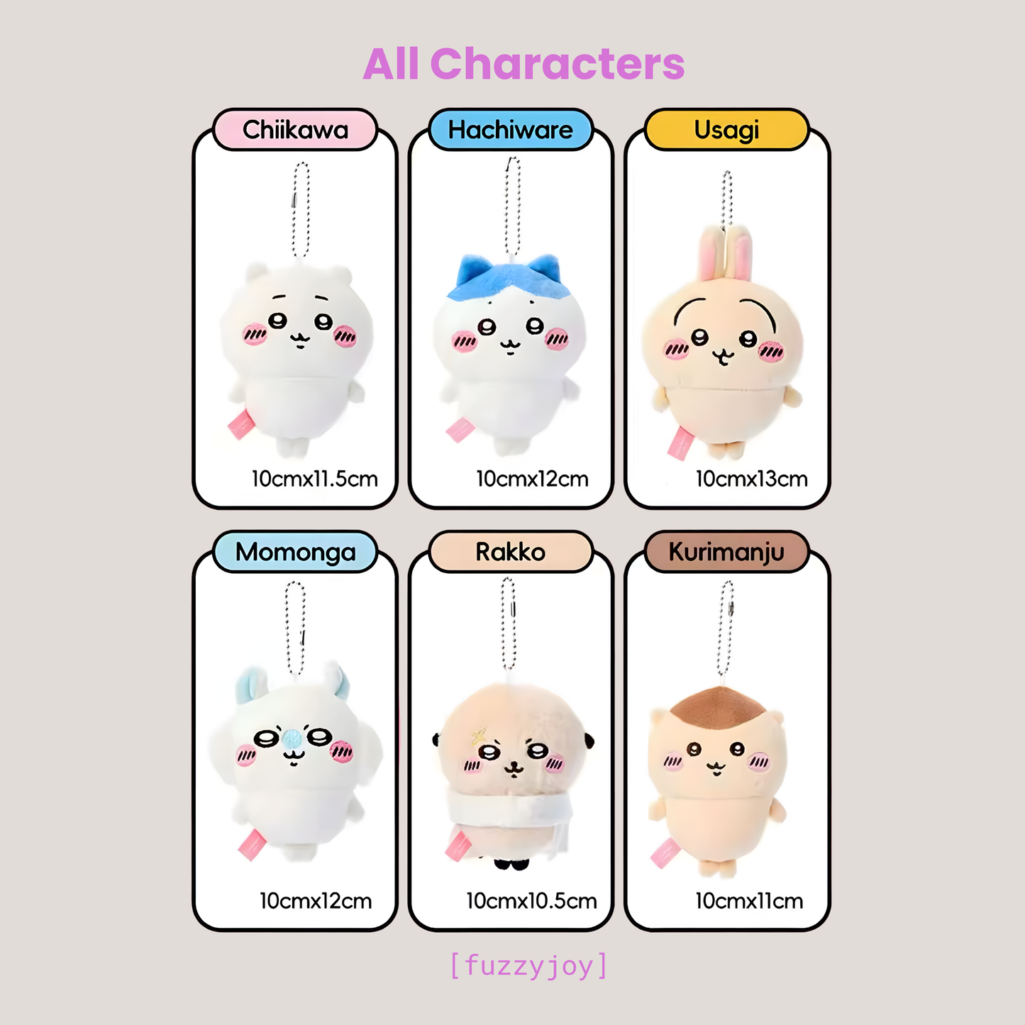 Chiikawa x MINISO Original Plush Pendant