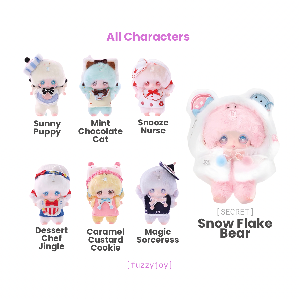 KEENO Plush Cute Ghost Series Plush Doll Blind Box