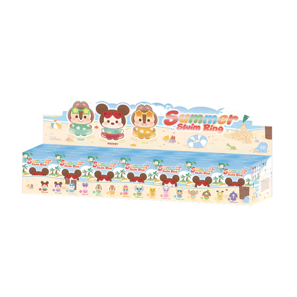 Disney Summer Swim Ring Series Plush Pendant Blind Box