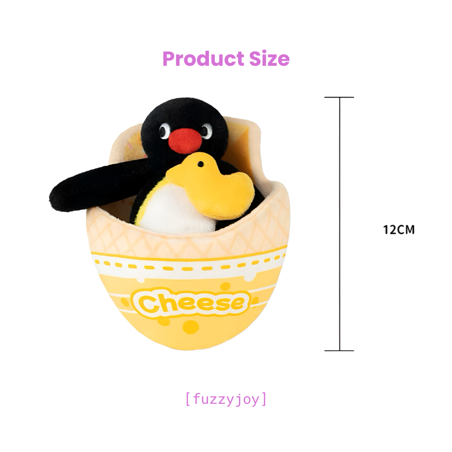 Pingu-Roll-Up Crepe Series Plush Pendant