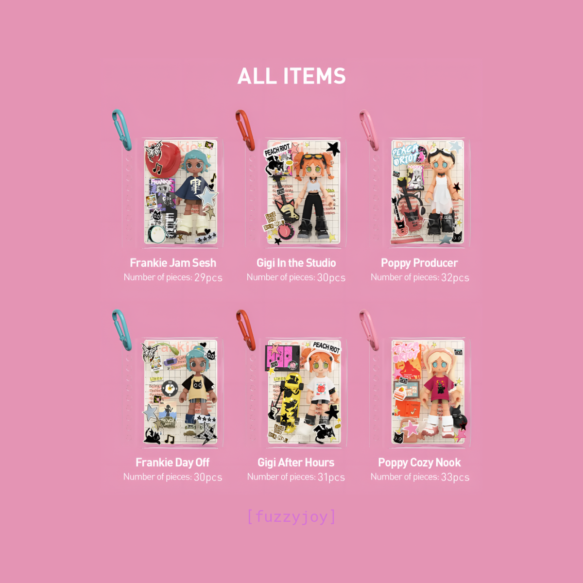 Peach Riot Carry the Music Series Block Pendant