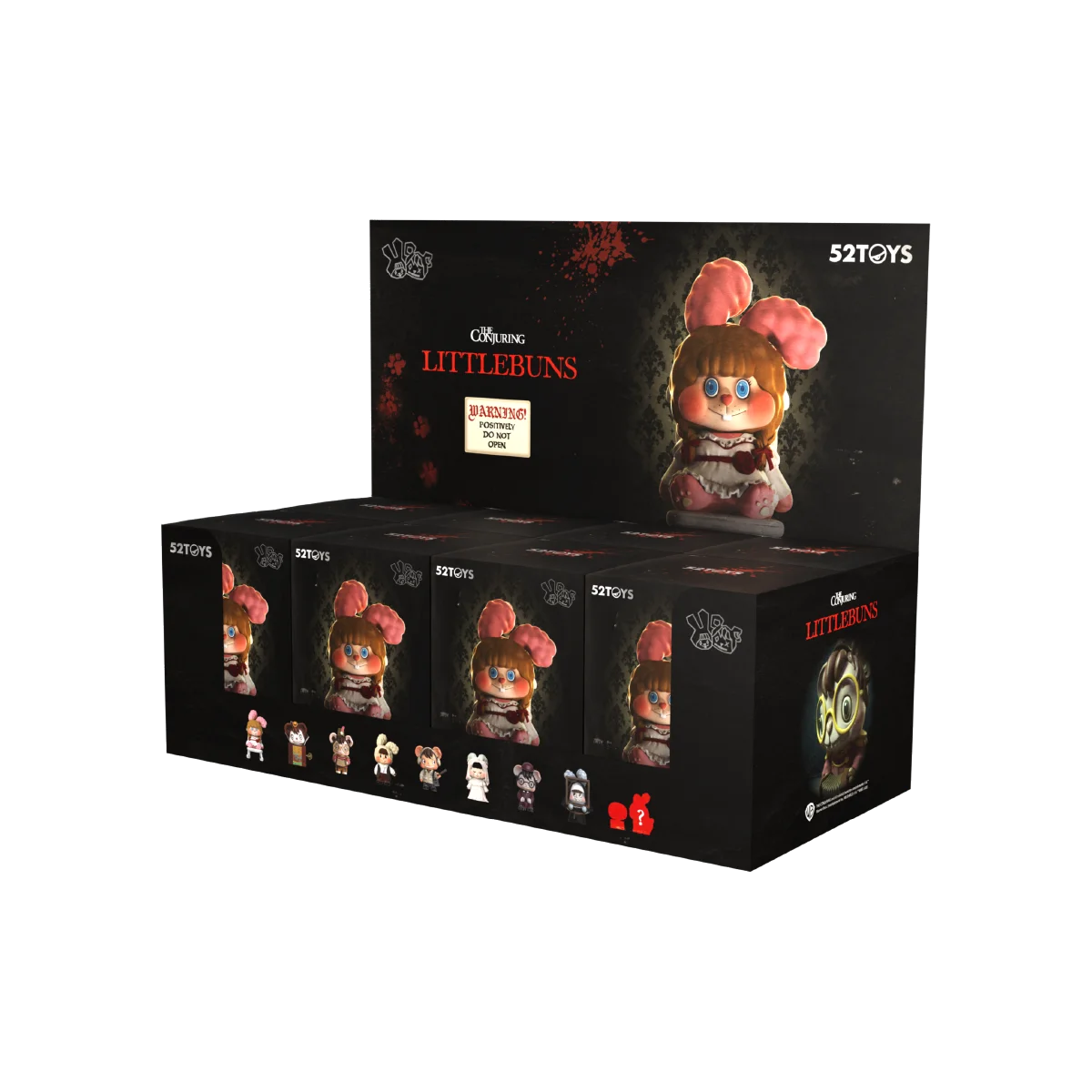 LITTLE BUNS The Conjuring Universe Series Blind Box - full set display box