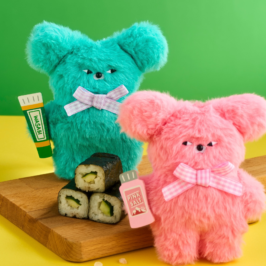 WASABI BEAR Flavor Series Plush Keychain Blind Box