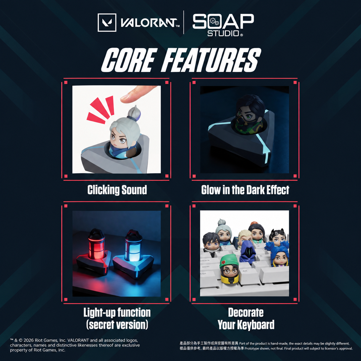 VL800A Valorant Keycaps Blind Box