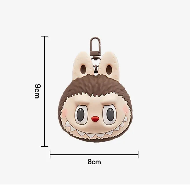 LABUBU Originals Brown Silicone Earphone Bag