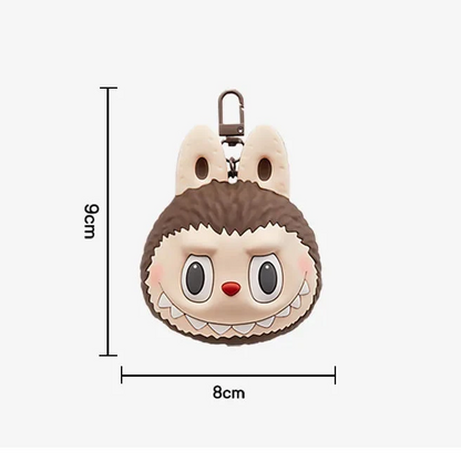 LABUBU Originals Brown Silicone Earphone Bag
