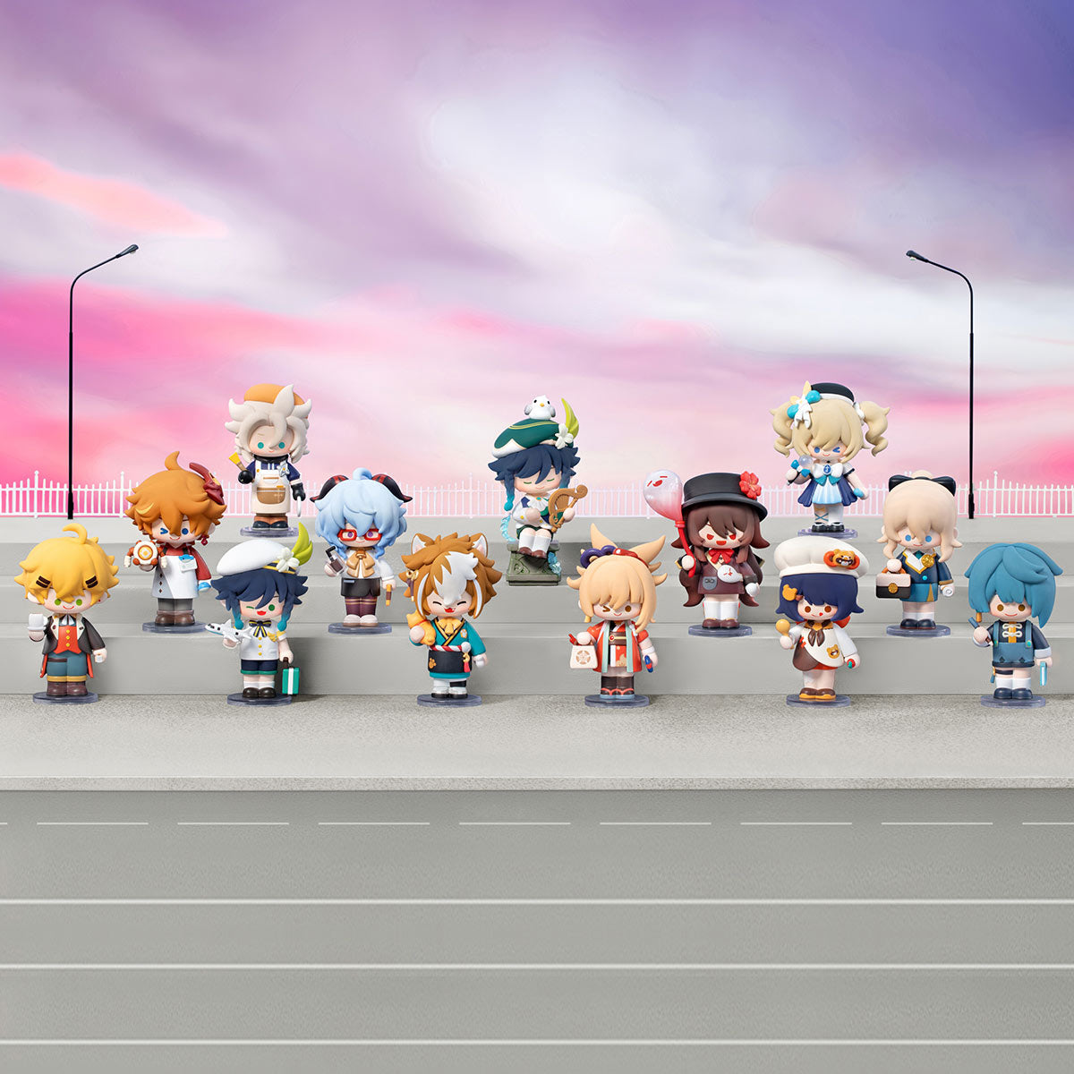 Genshin Impact Dress-Up Dreams Themed Chibi Figures