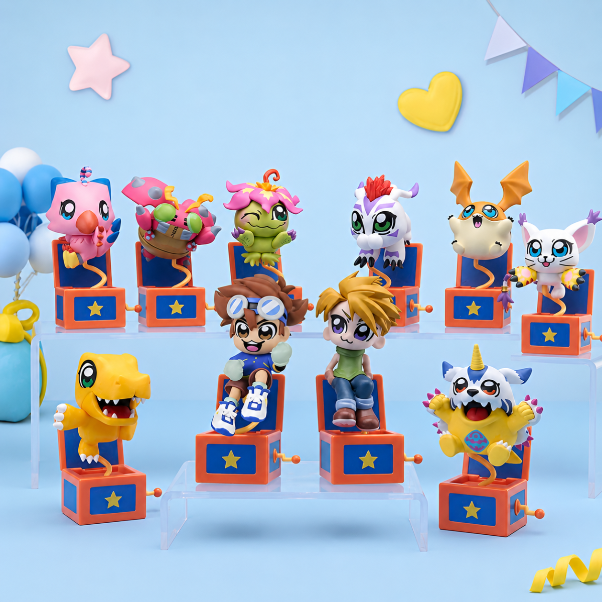 BN Figure Q - Digimon Adventure x Bukubu Okawa Series Figures Blind Box
