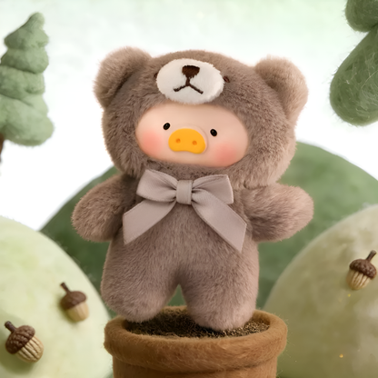 TOYZERO+ LuLu the Piggy Teddy Mini's Whispers of Nature Series Plush Pendant Blind Box