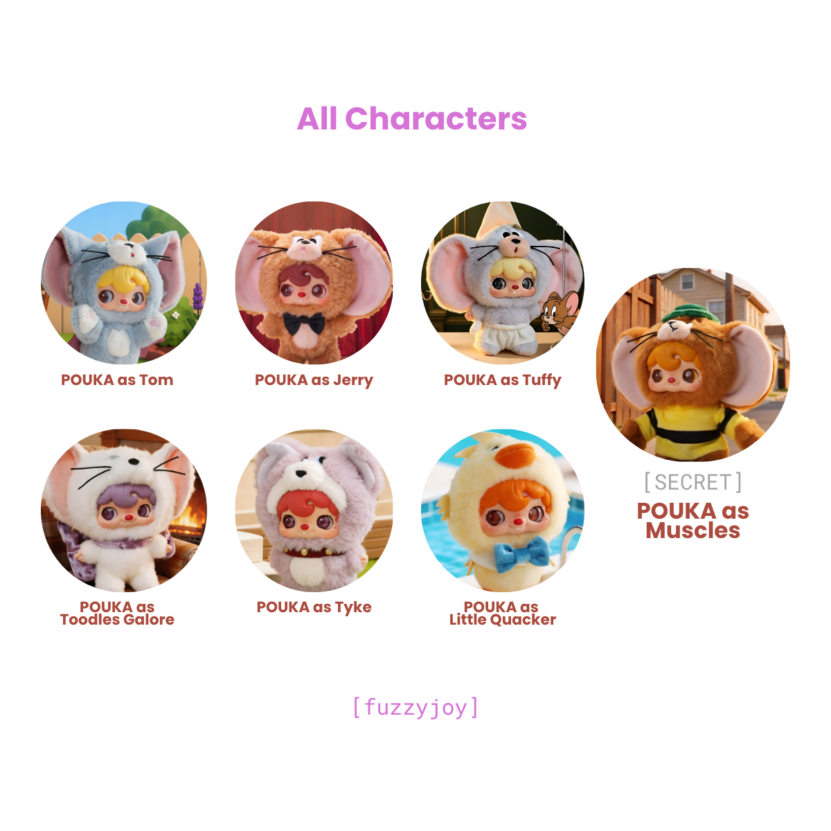 Tom and Jerry x Pouka Pouka Vinyl Plush Pendant Blind Box