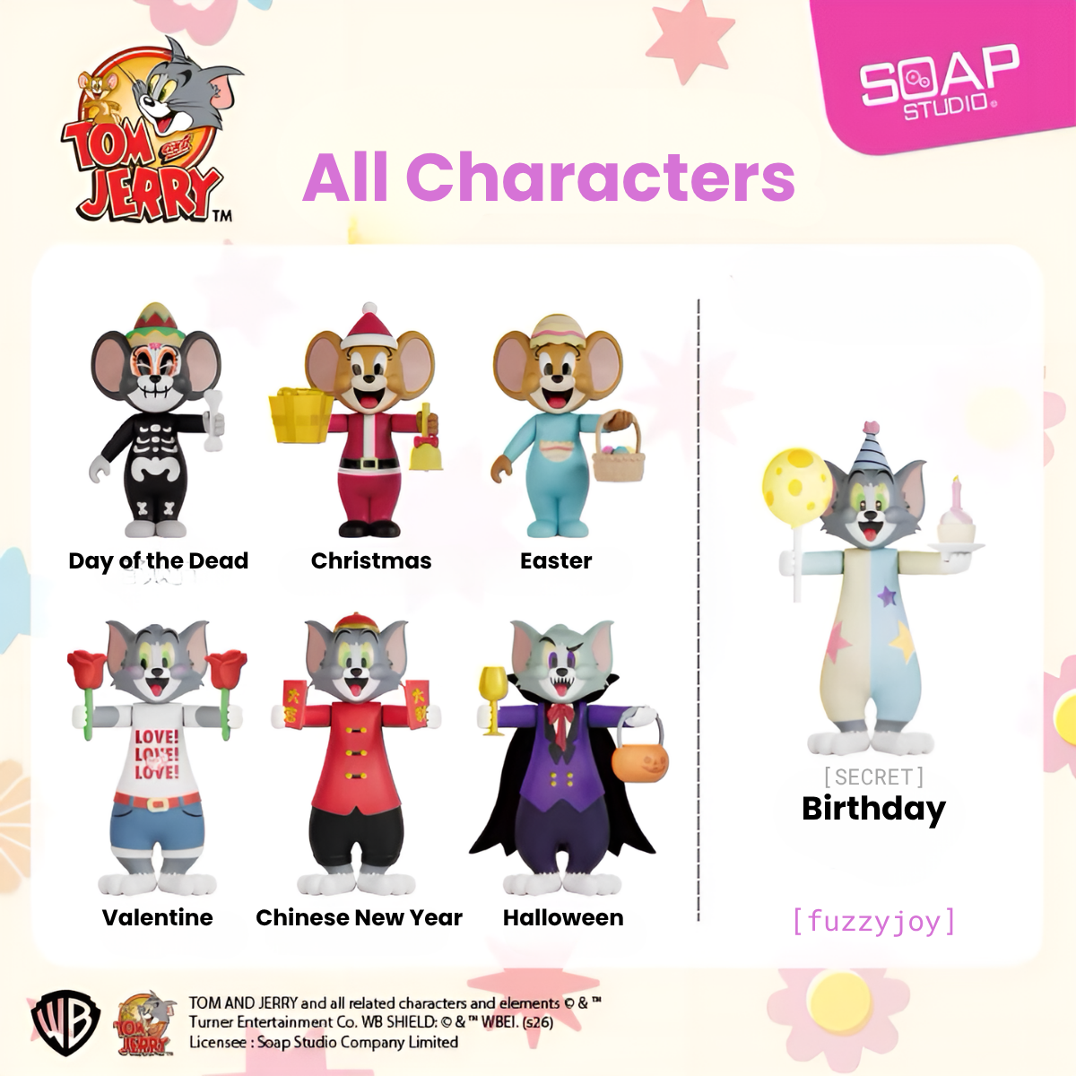 Tom and Jerry Festive Celebration Series Figures Blind Box