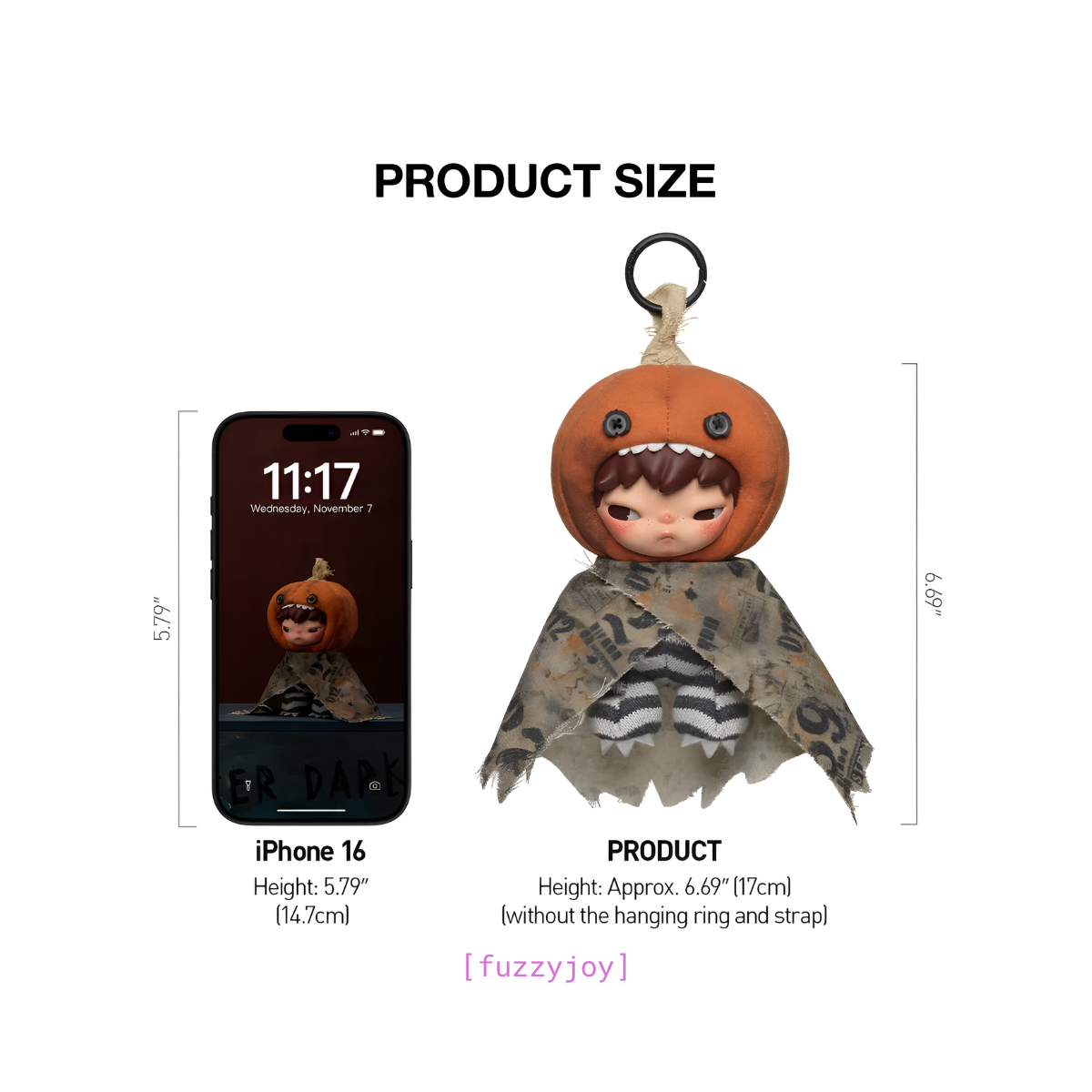 Hirono After Dark Series Plush Doll Pendant