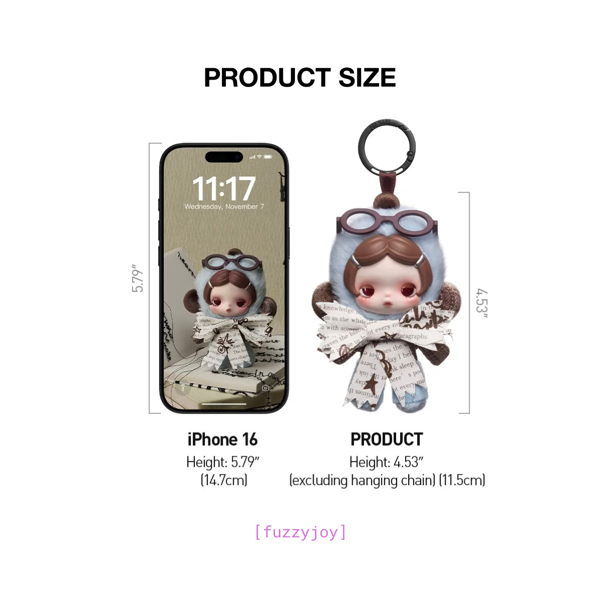 SKULLPANDA Off Mode Series Plush Doll Pendant