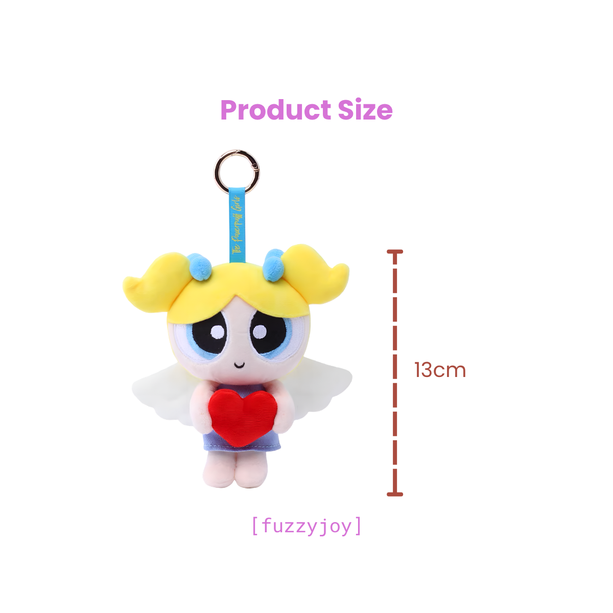The Powerpuff Girls Valentine Angel Series Plush Pendant