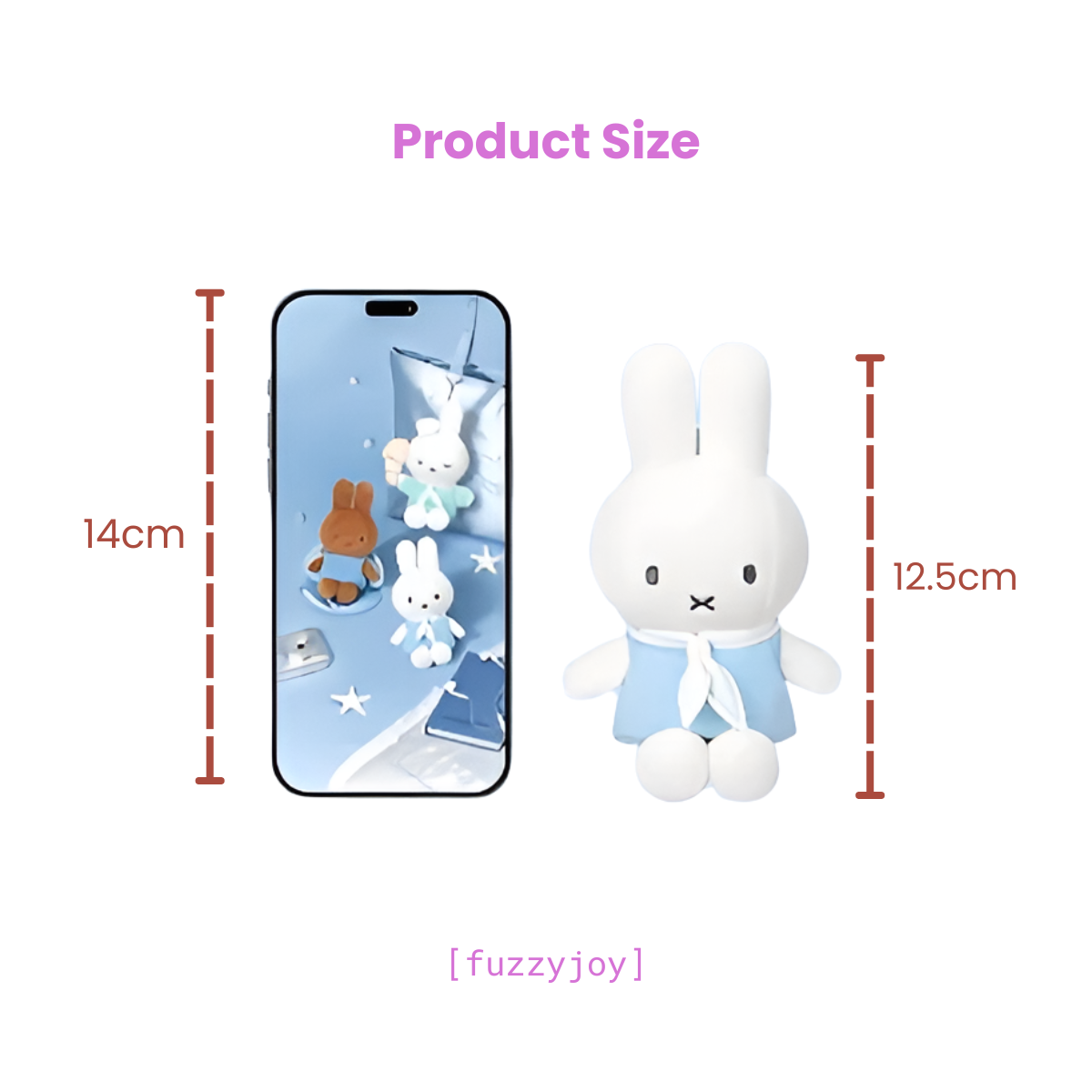 Miffy Blue Vacation Dreamy Island Series Plush Pendant