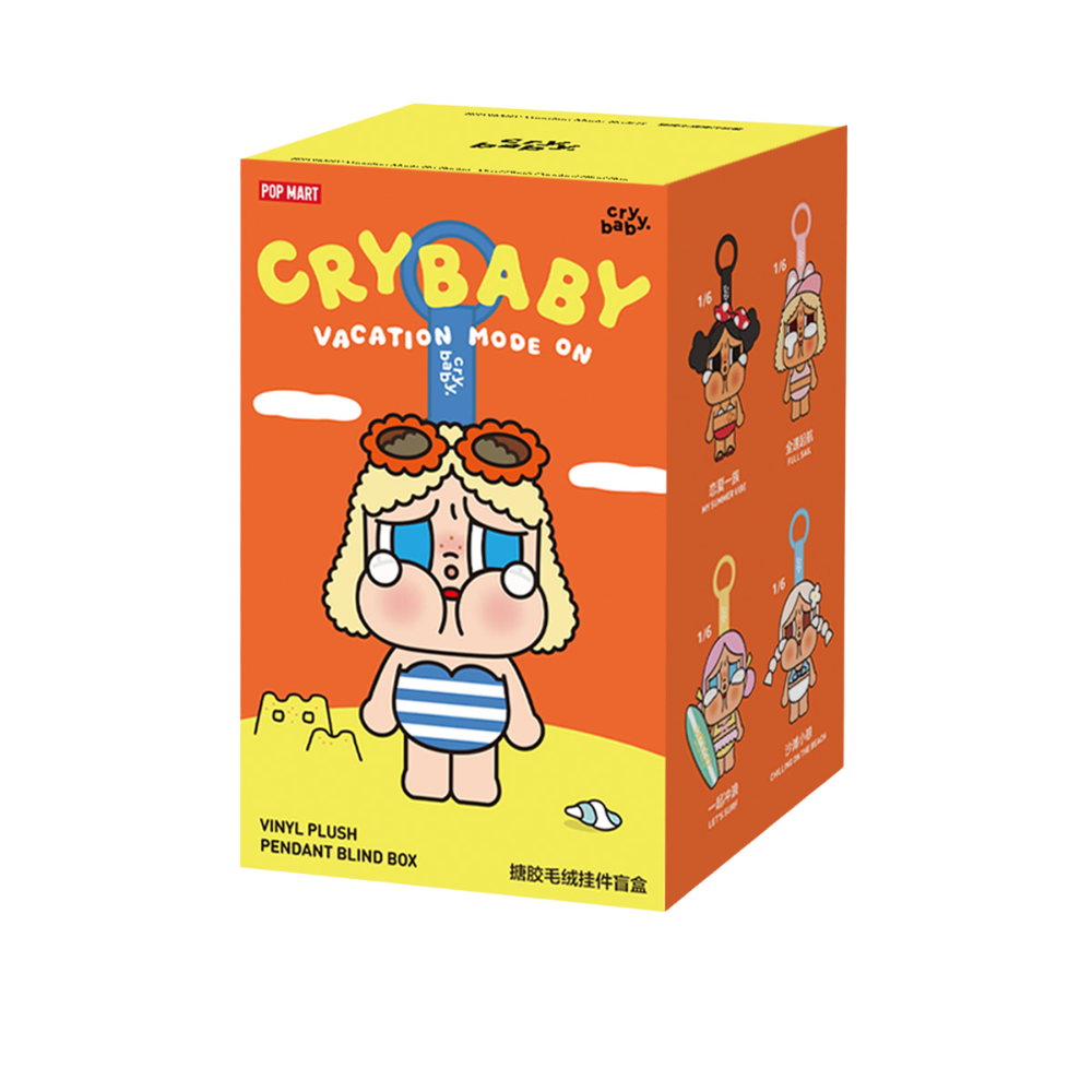 CRYBABY Vacation Mode On Series-Vinyl Plush Pendant Blind Box