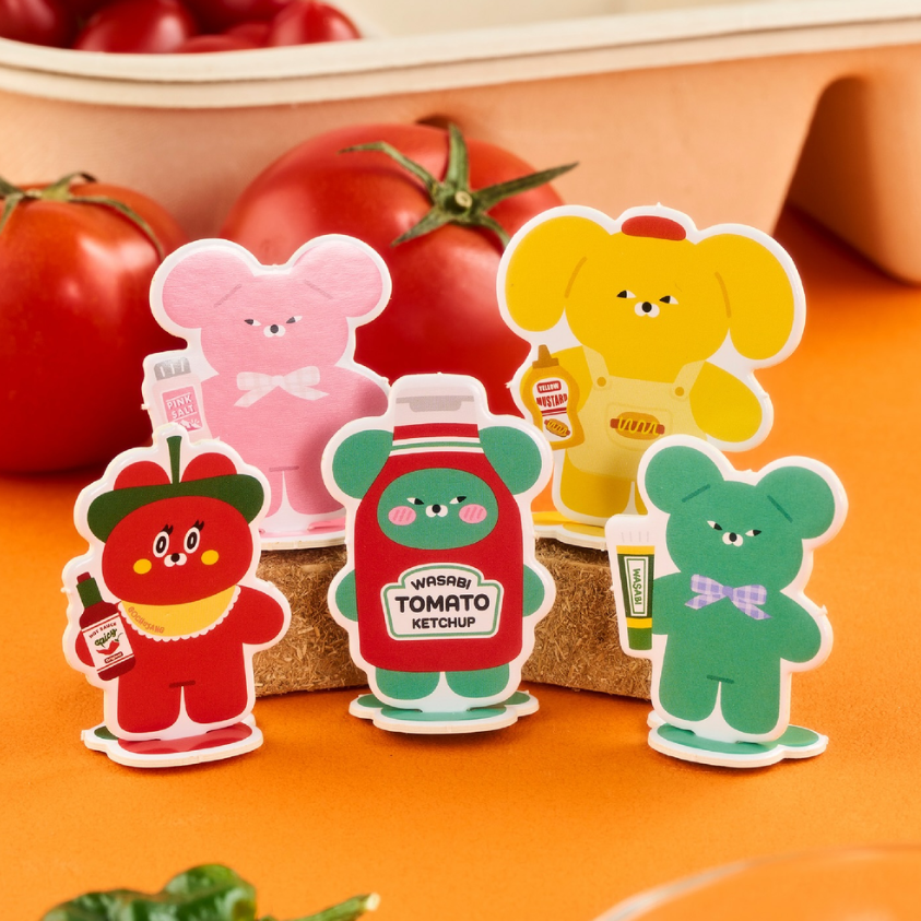WASABI BEAR Flavor Series Plush Keychain Blind Box