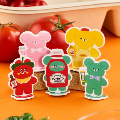 WASABI BEAR Flavor Series Plush Keychain Blind Box