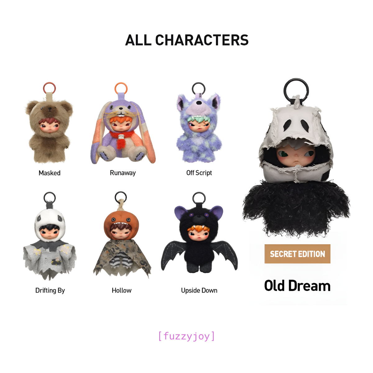 Hirono After Dark Series Plush Doll Pendant