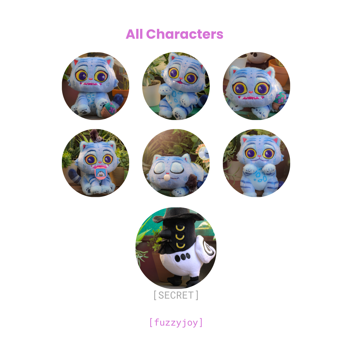 Kpop Demon Hunters Derpy Cosbi Plush Keychain Collection