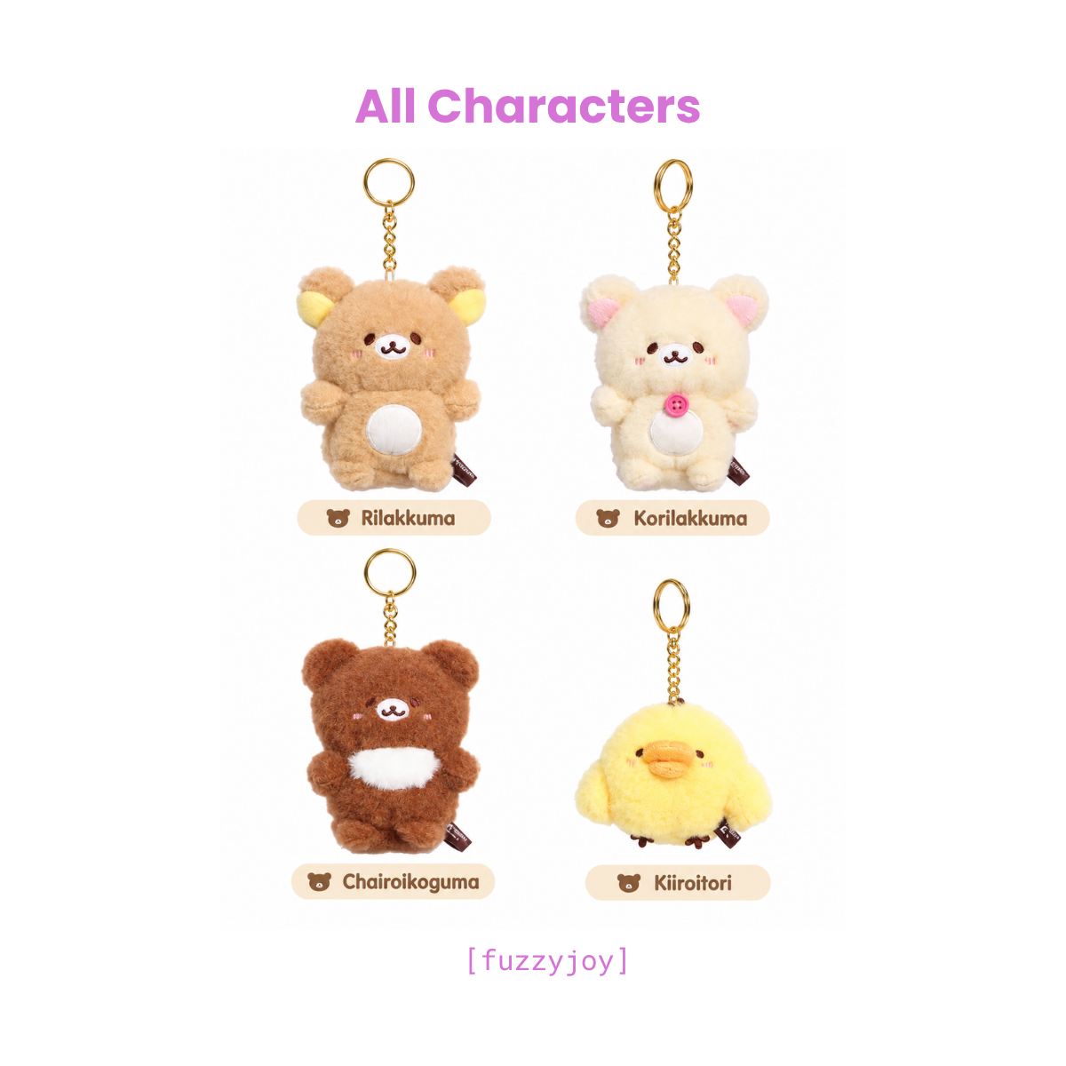 San-X Rilakkuma Original Honyagurumi Series Plush Pendant Blind Box