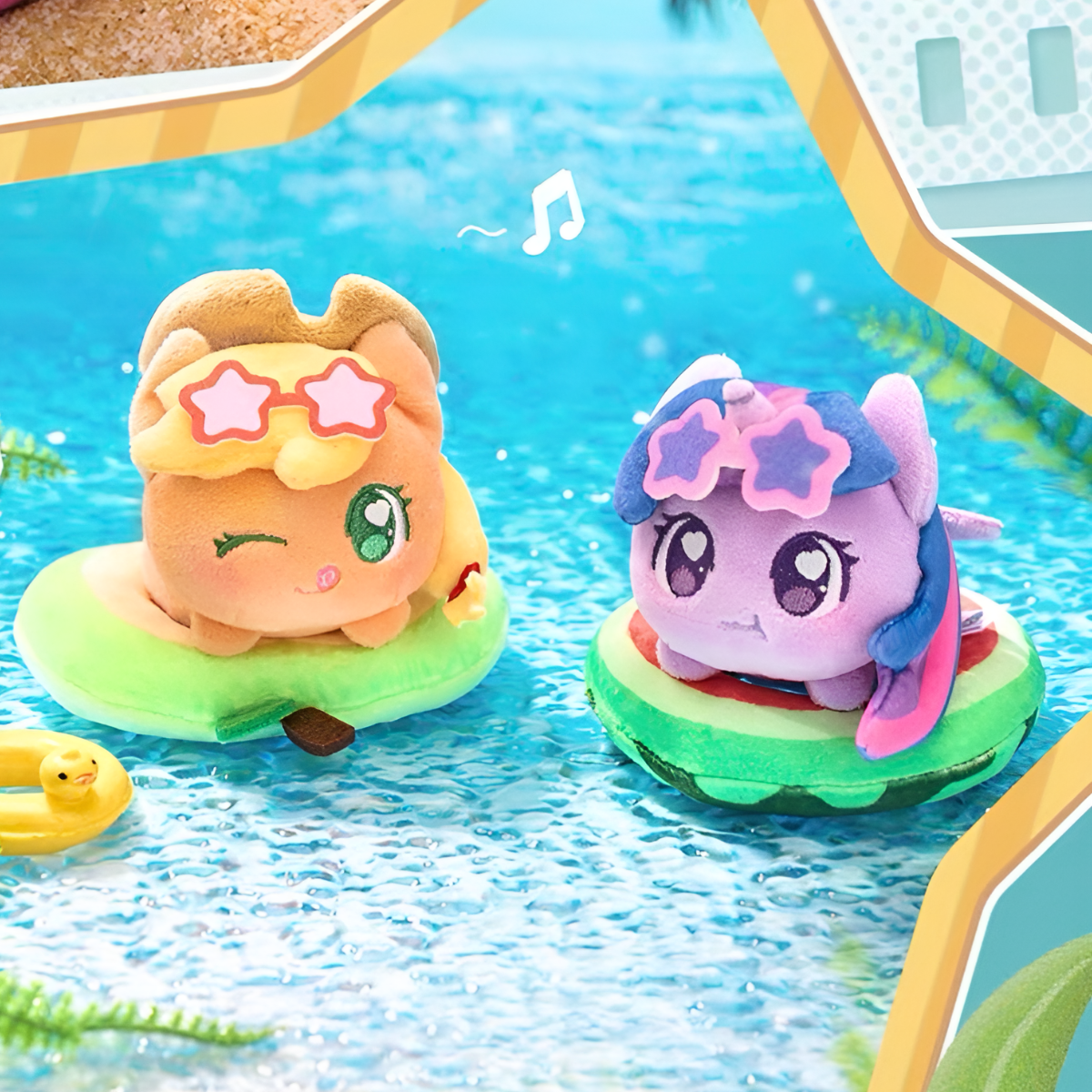My Little Pony Weather Tales Series Swim Rings Edition Plush Keychain Blind Box