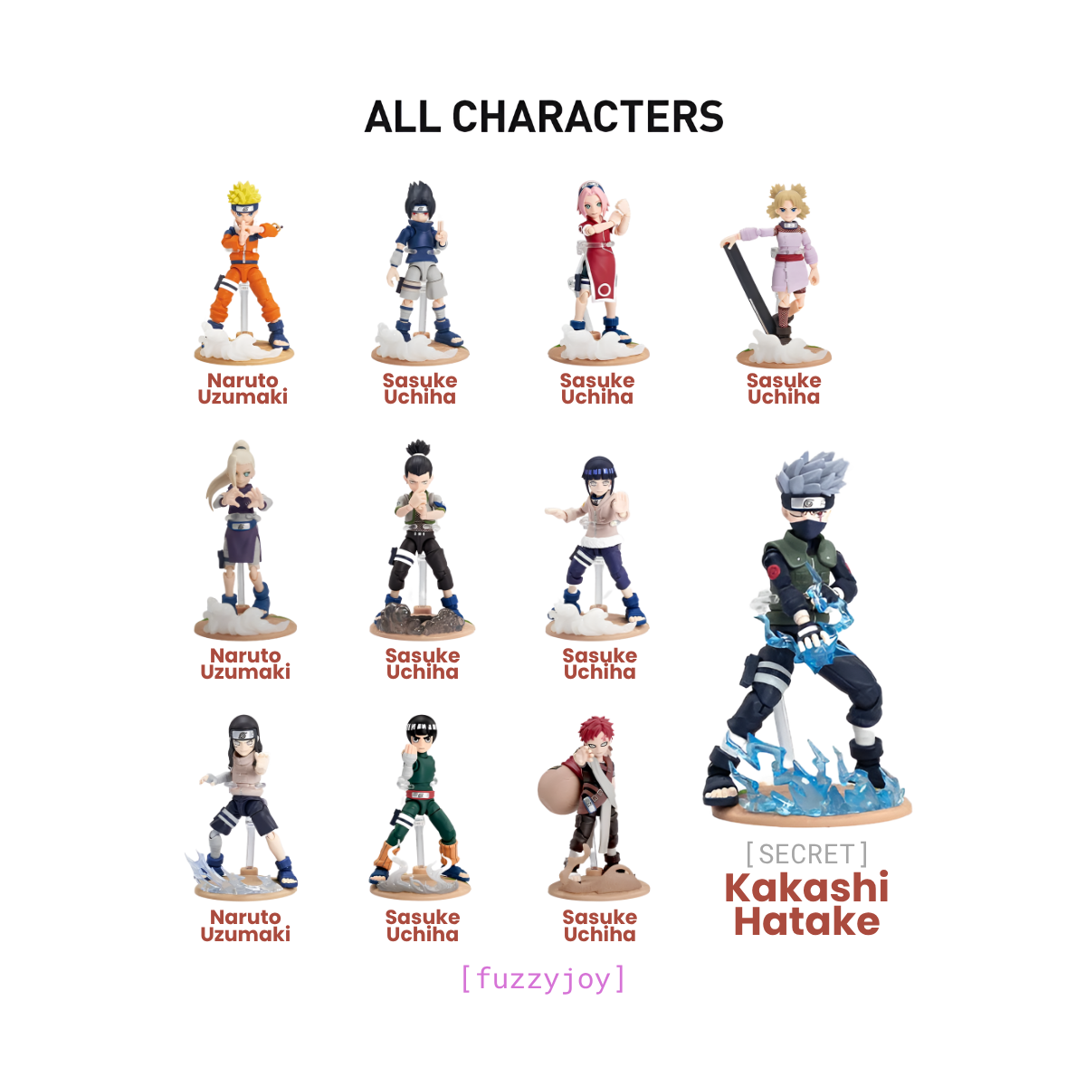 POP Action Classic NARUTO-Chunin NAME Exam Arc Series Figures