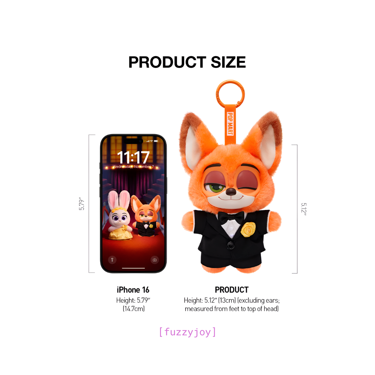 Zootopia Ace Duo Series Plush Pendant