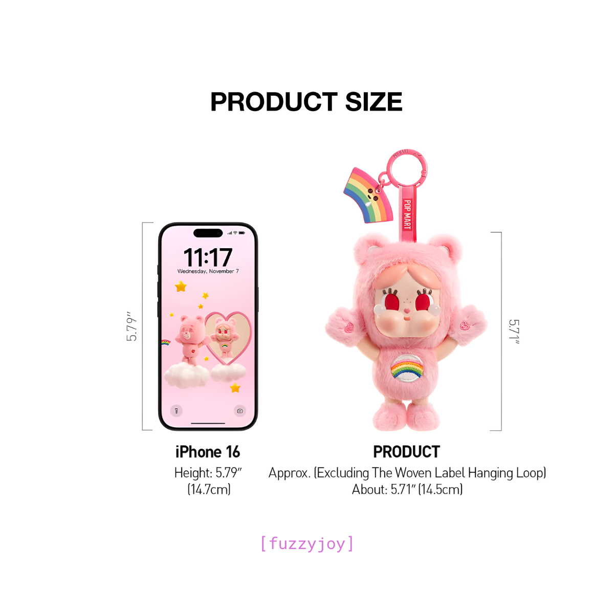 CRYBABY × Care Bears Series - Vinyl Plush Pendant Blind Box