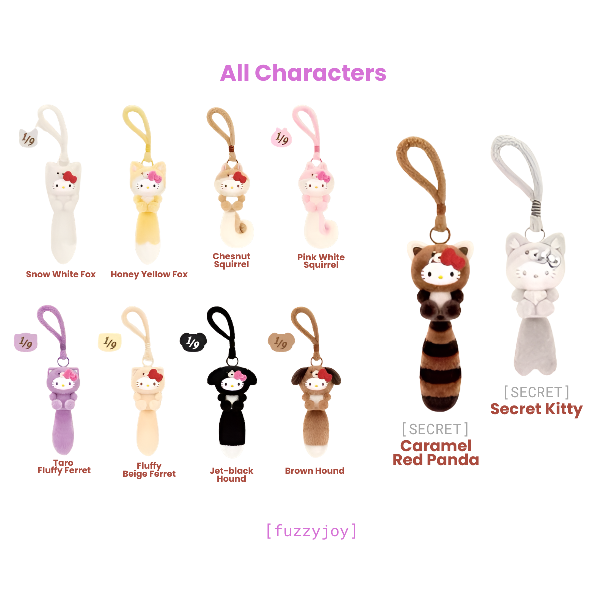 Hello Kitty Healing Forest Series Plush Pendant Blind Box