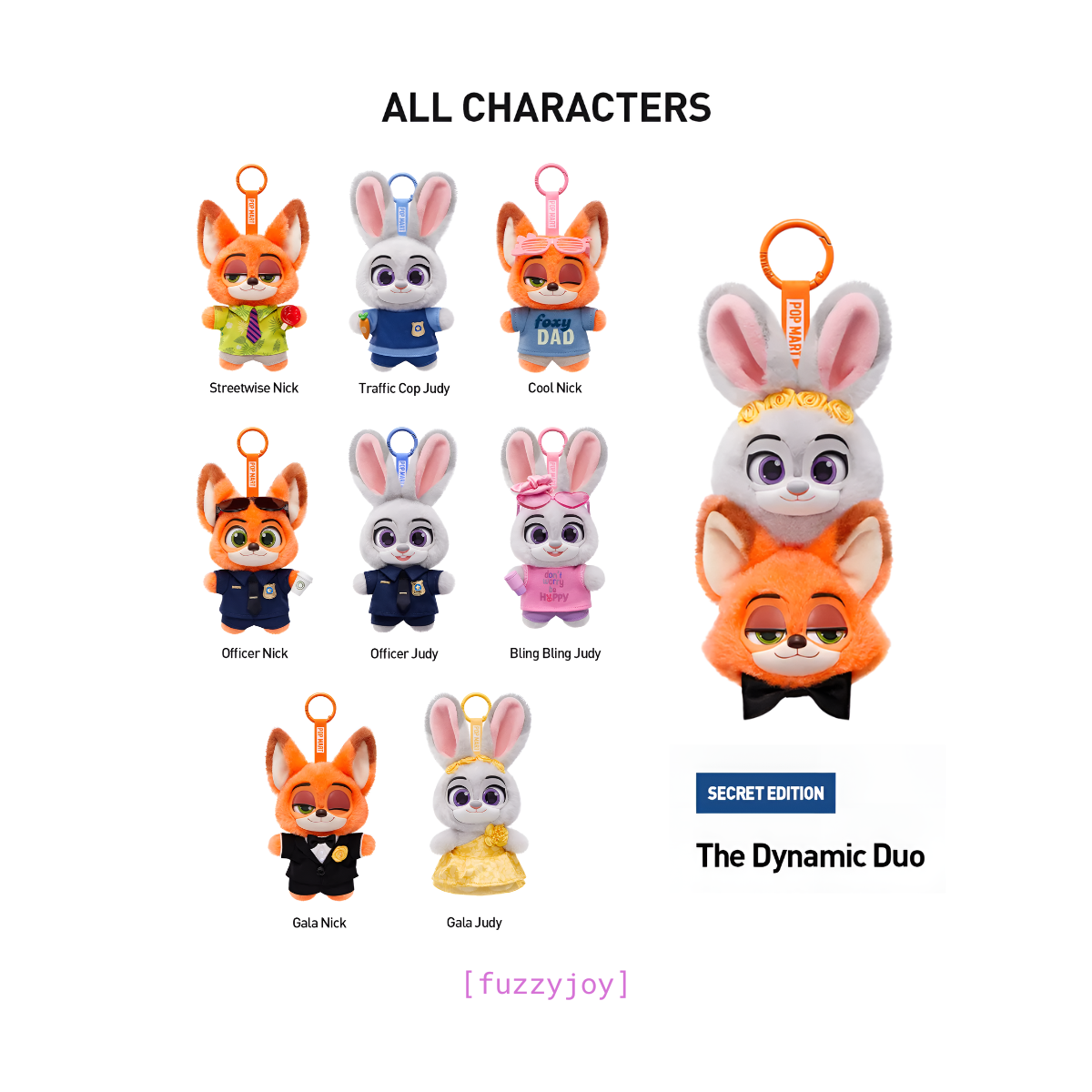 Zootopia Ace Duo Series Plush Pendant