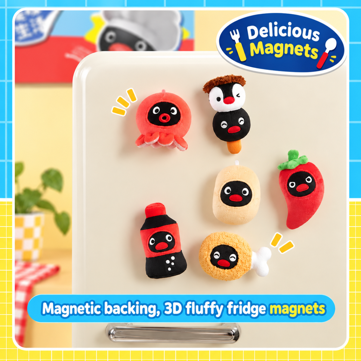 Pingu Delicious Life Series Plush Magnetic Blind Box