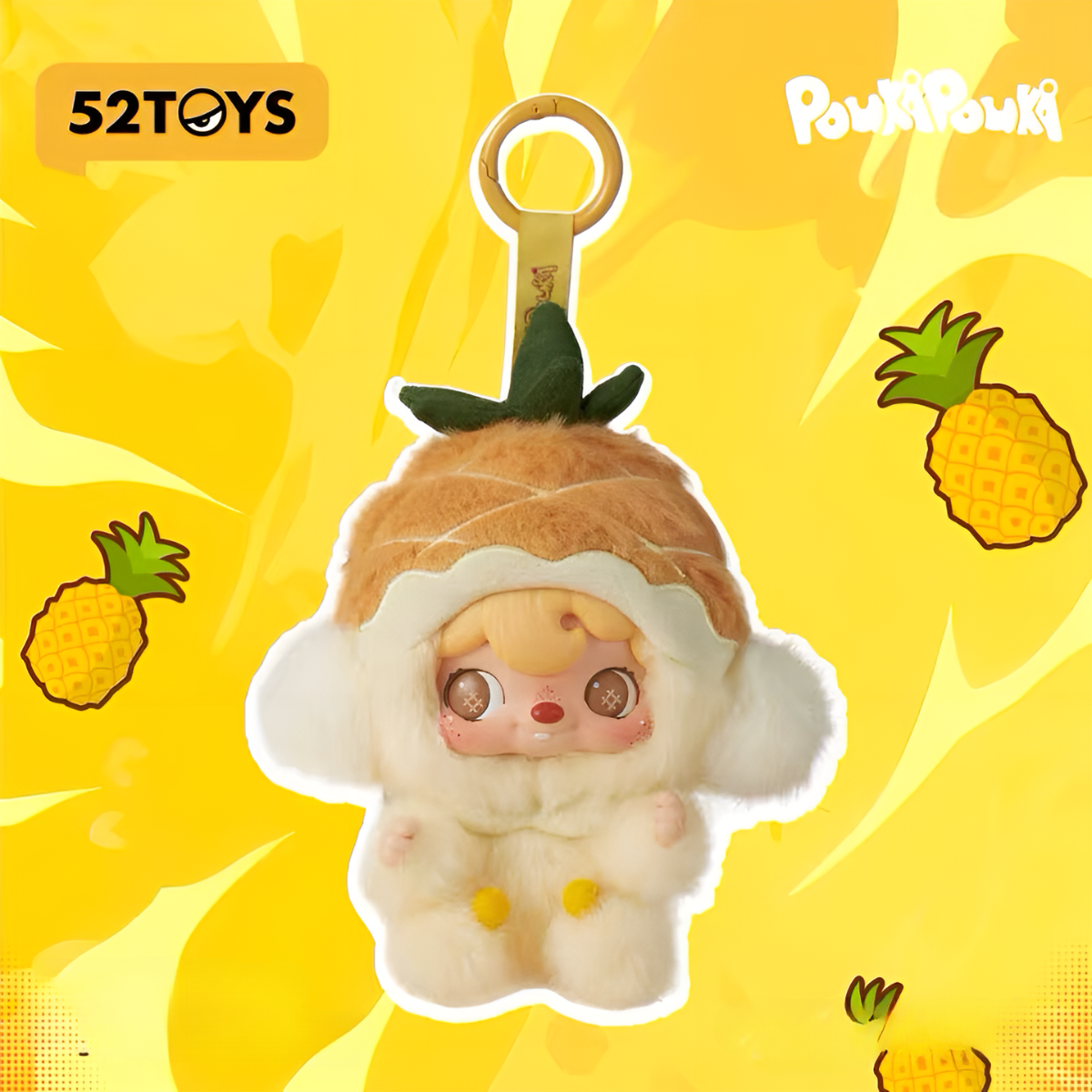 Pouka Pouka Mini Pineapple Series Vinyl Plush Pendant