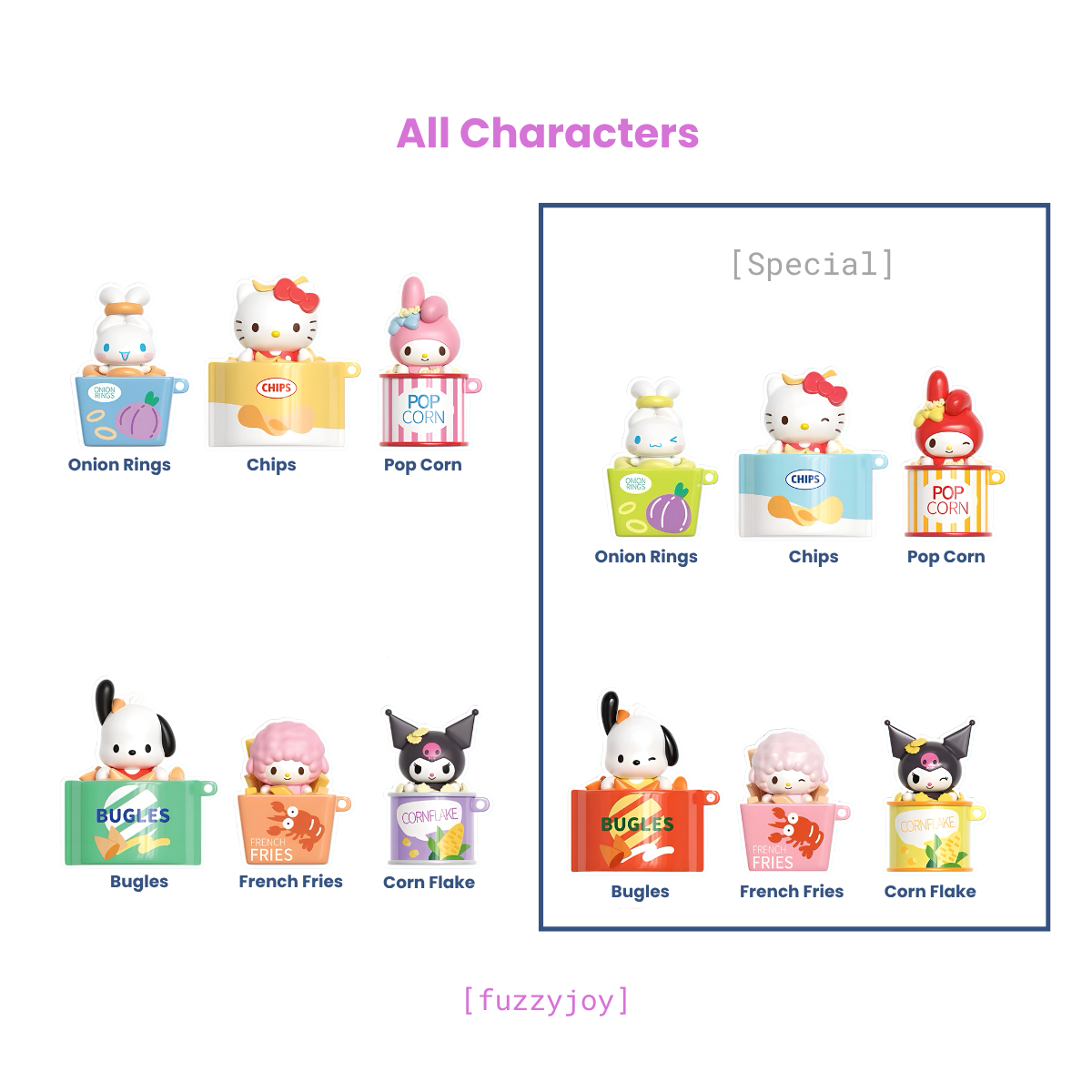Sanrio Characters Snack Series Figures Blind Box