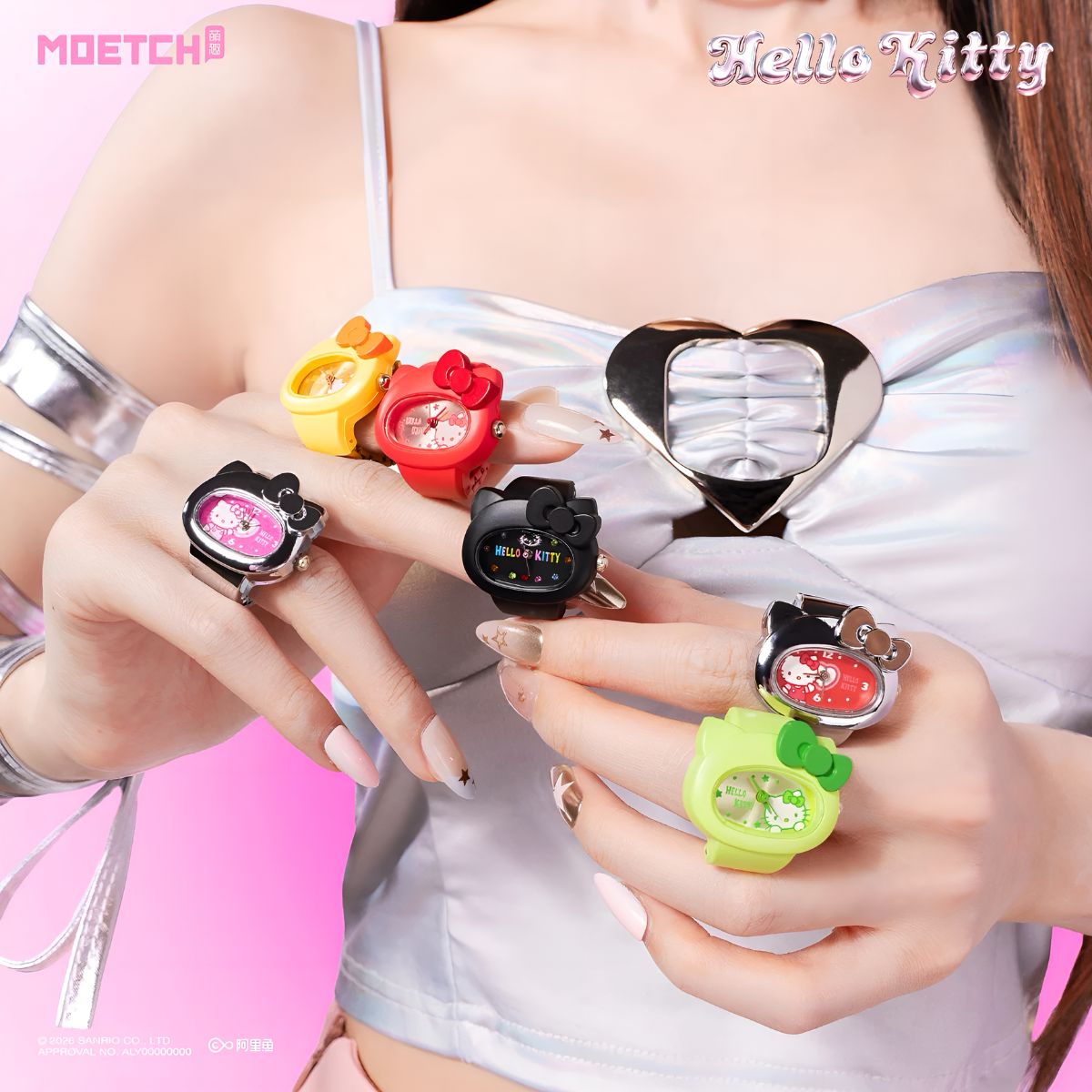Hello Kitty Rainbow Dream Journey Series Ring Watch Blind Box