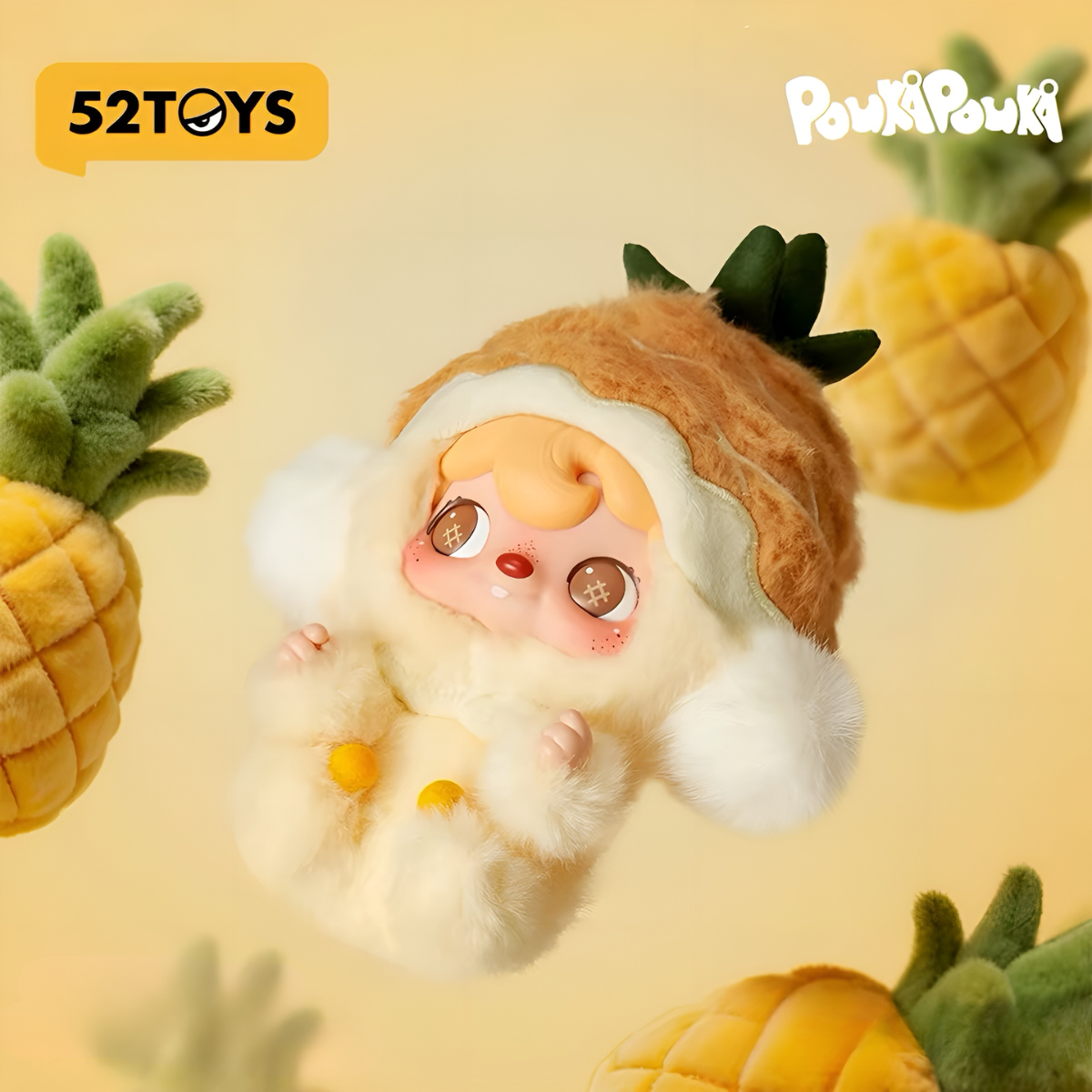 Pouka Pouka Mini Pineapple Series Vinyl Plush Pendant