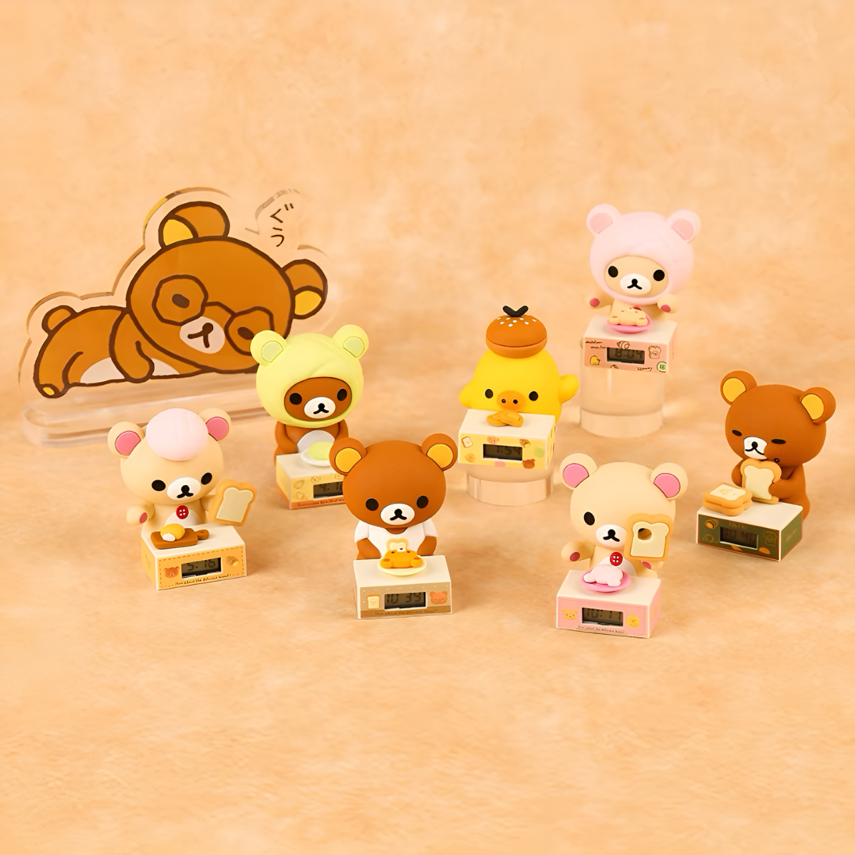 Rilakkuma Bakery Series mini Clock Blind Box