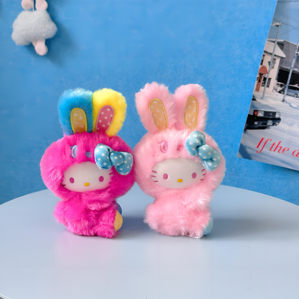 Hello Kitty Rainbow Bunny Series Plush Pendant Blind Box