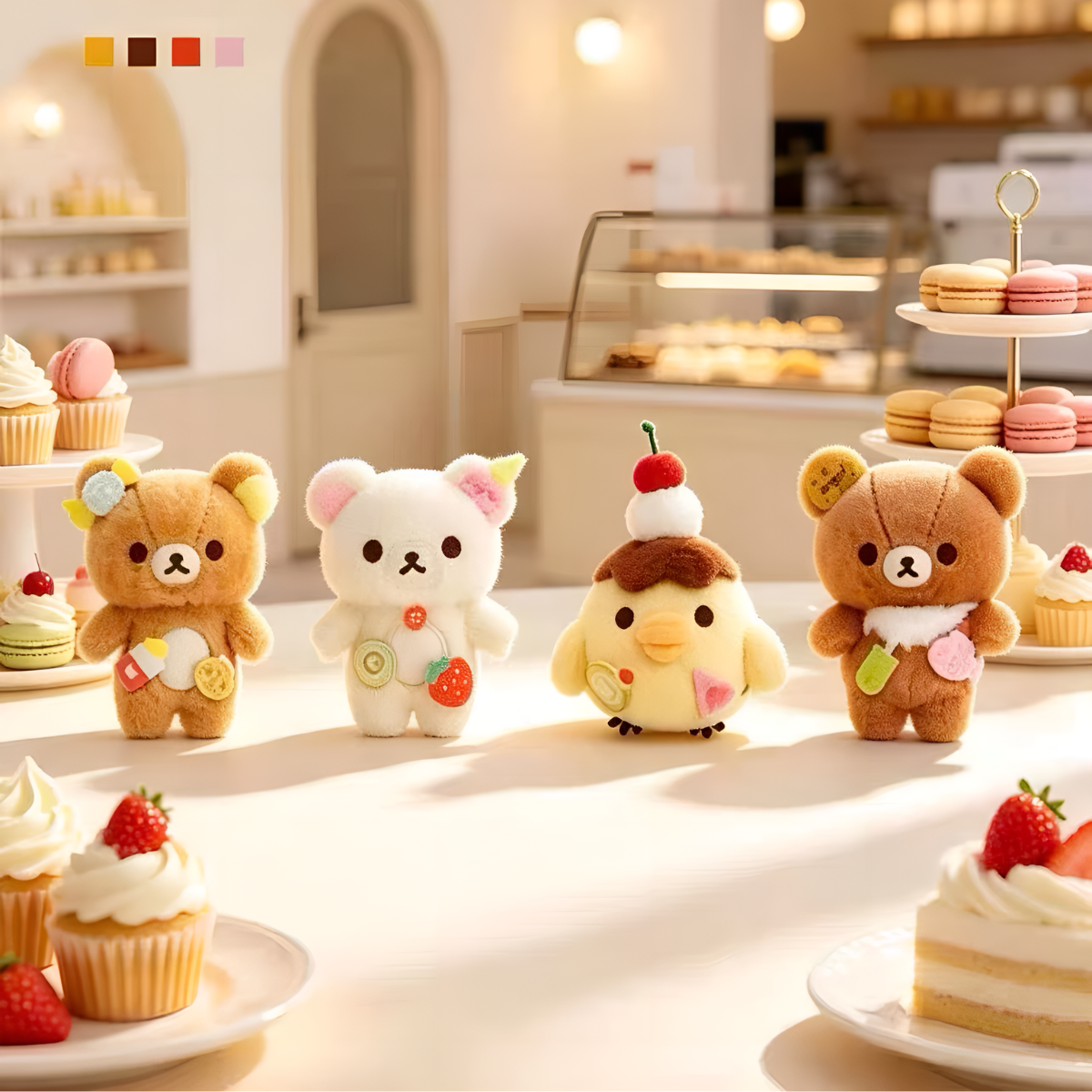 San-x Rilakkuma And Friends Series Plush Pendant Blind Box