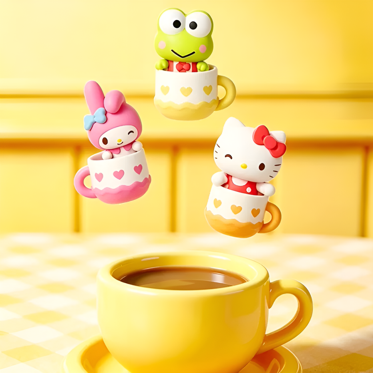 Sanrio Characters Click-Together Cup Magnetic Mini Figures