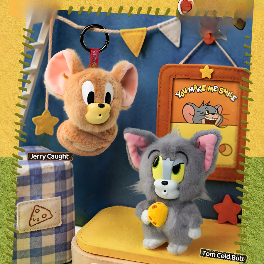 Tom and Jerry Quirky Series Vinyl Plush Pendant