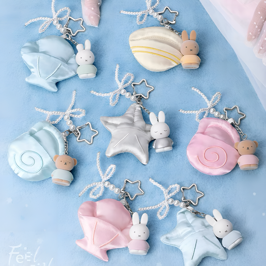 Miffy Blue Vacation Dreamy Island Series Plush Charm Blind Box