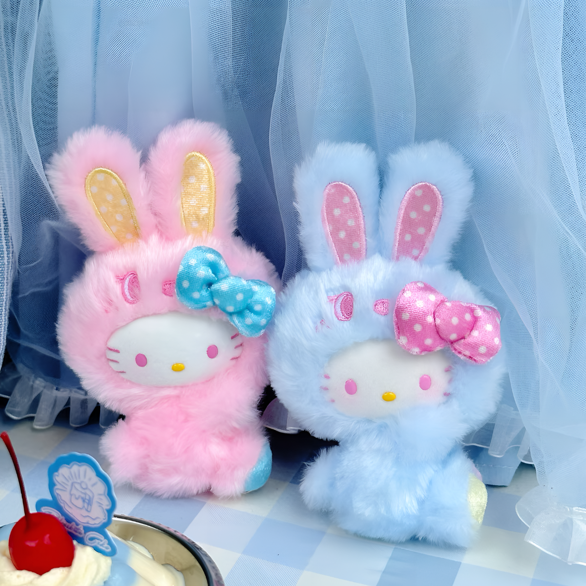 Hello Kitty Rainbow Bunny Series Plush Pendant Blind Box