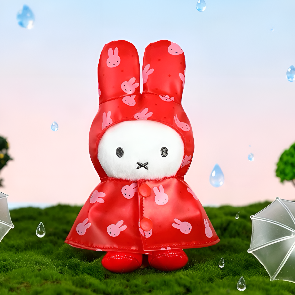 Miffy Raincoat Series Plush Pendants Blind Box