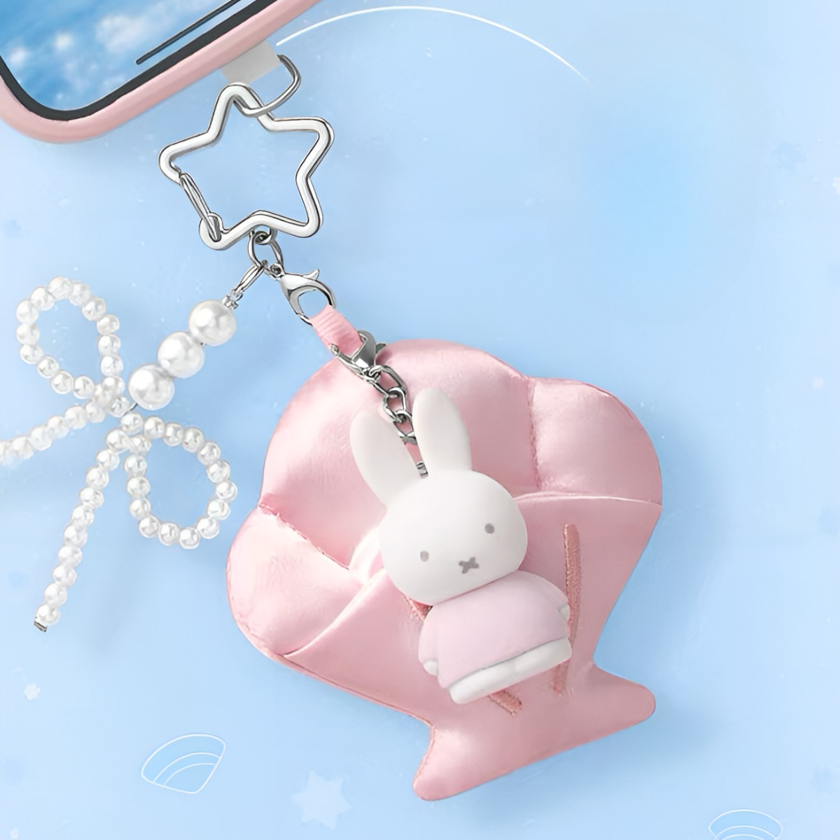 Miffy Blue Vacation Dreamy Island Series Plush Charm Blind Box